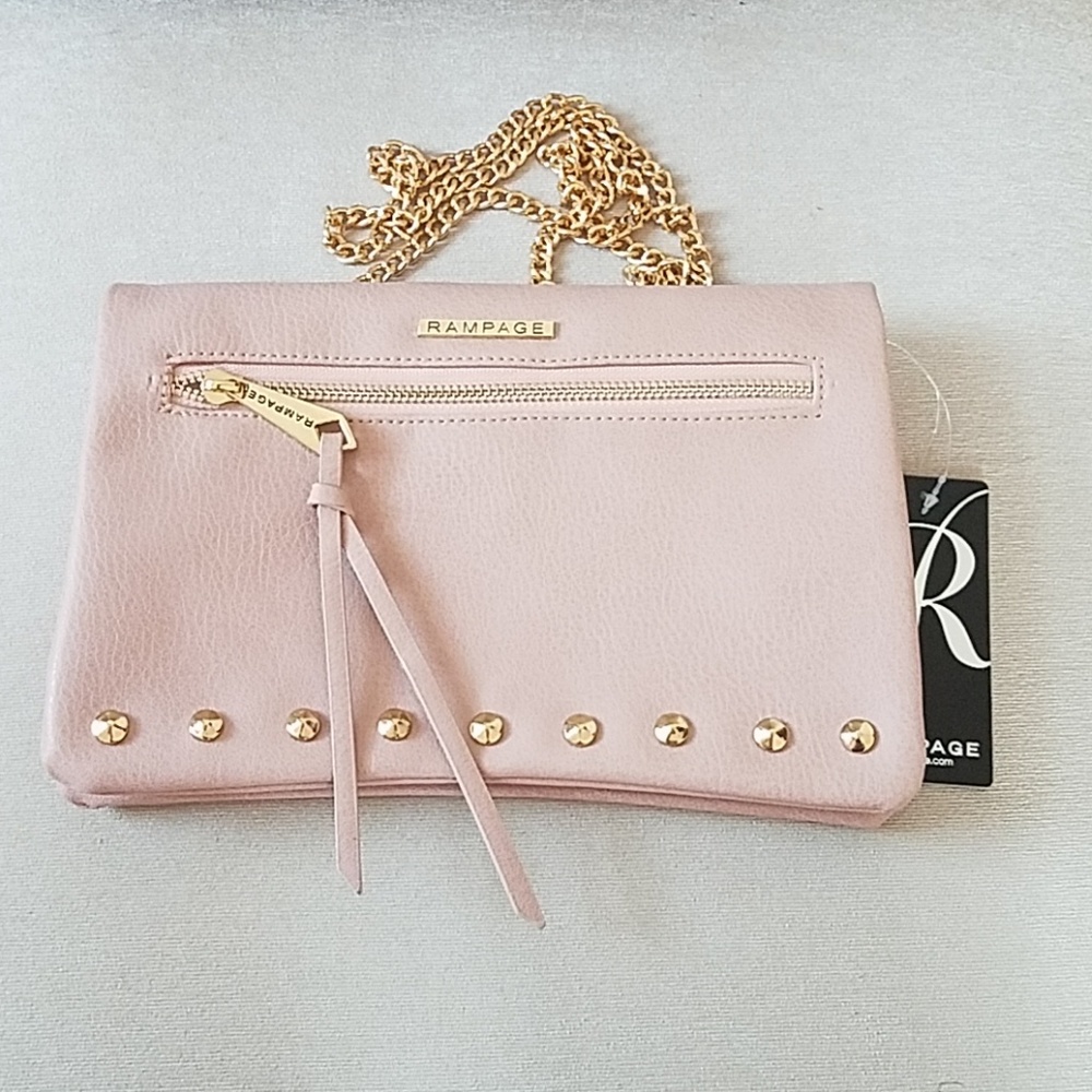 Pink Women's crossbody bag. Rampage. New